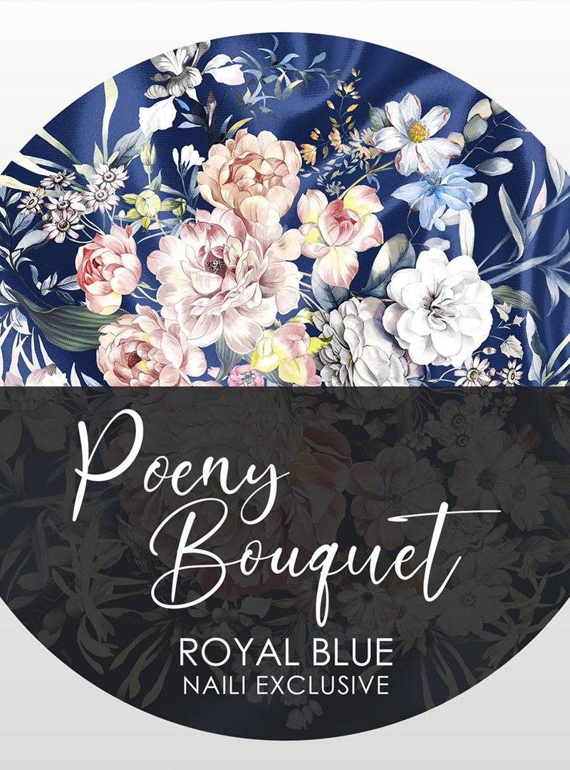 Poeny Bouquet – Royal Blue