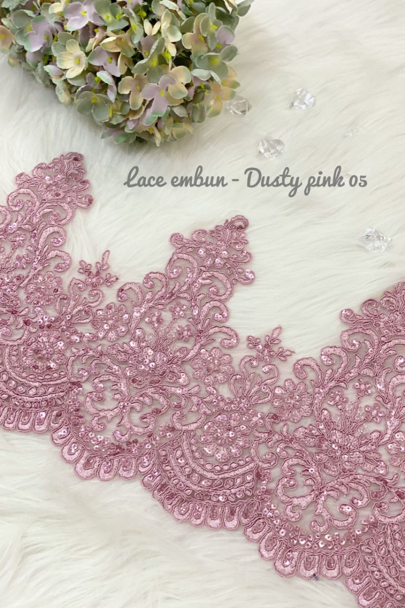 Lace Embun 05 (Dusty Pink)