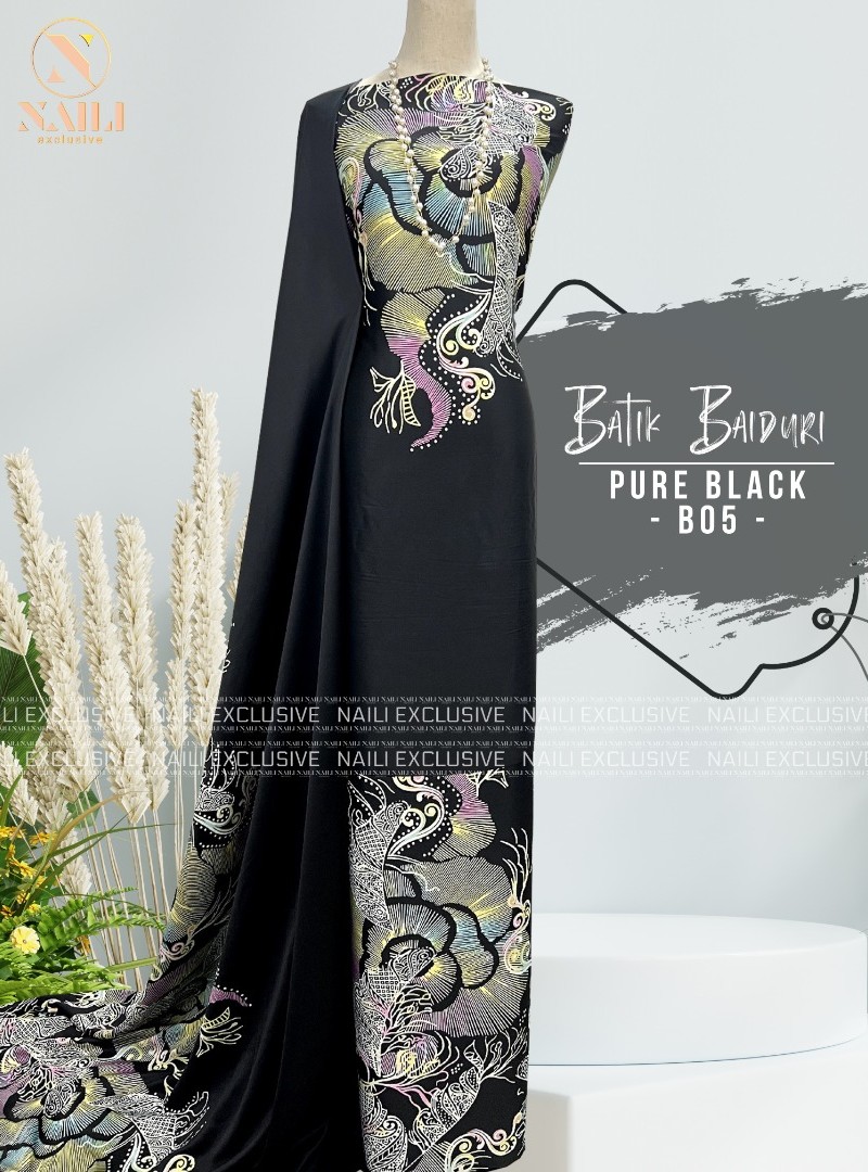 Batik Baiduri – B05 (Pure Black)