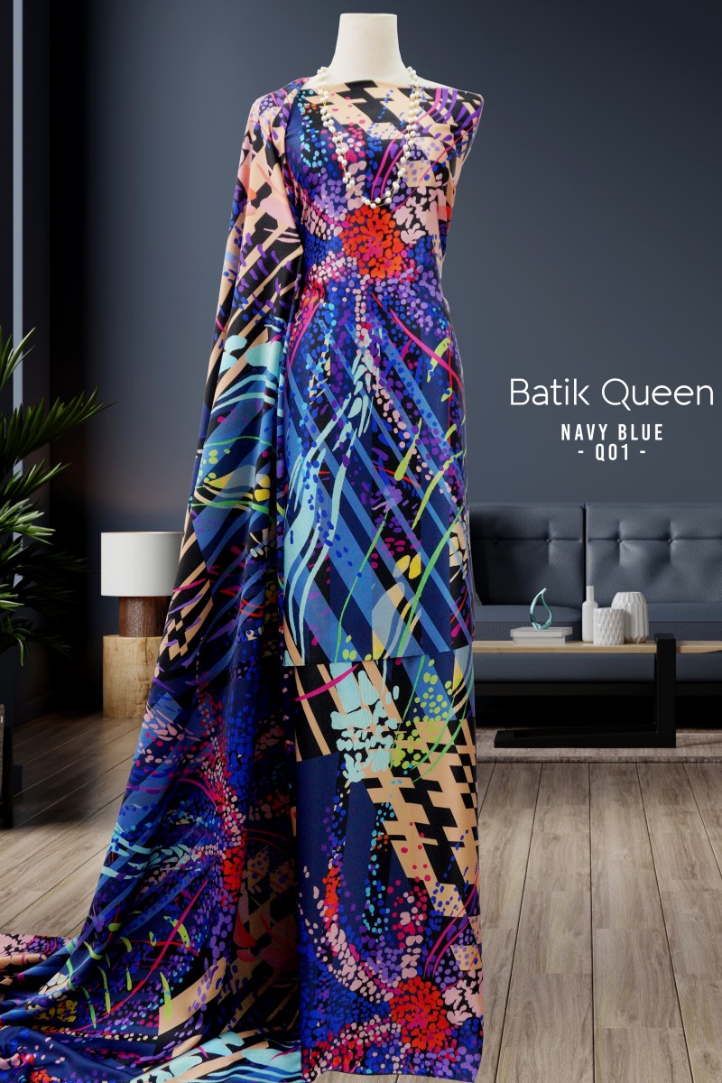 Batik Queen – Q01 [Navy Blue]