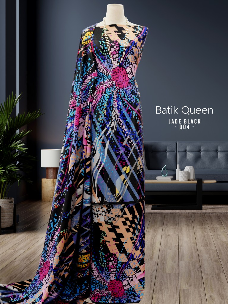 Batik Queen - Q04 [Jade Black] - Naili Exclusive Legasi Batik