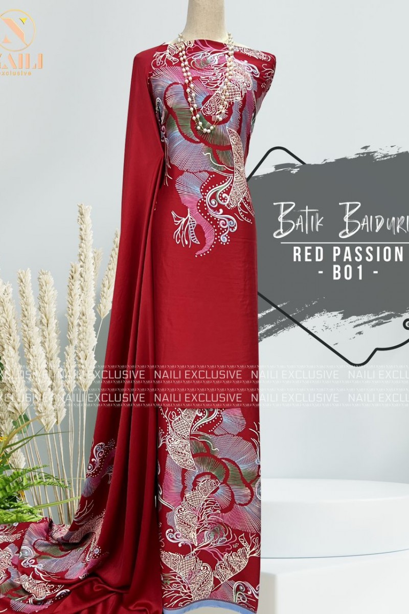 Batik Baiduri – B01 (Red Passion)