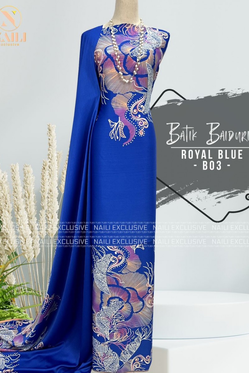 Batik Baiduri – B03 (Royal Blue)