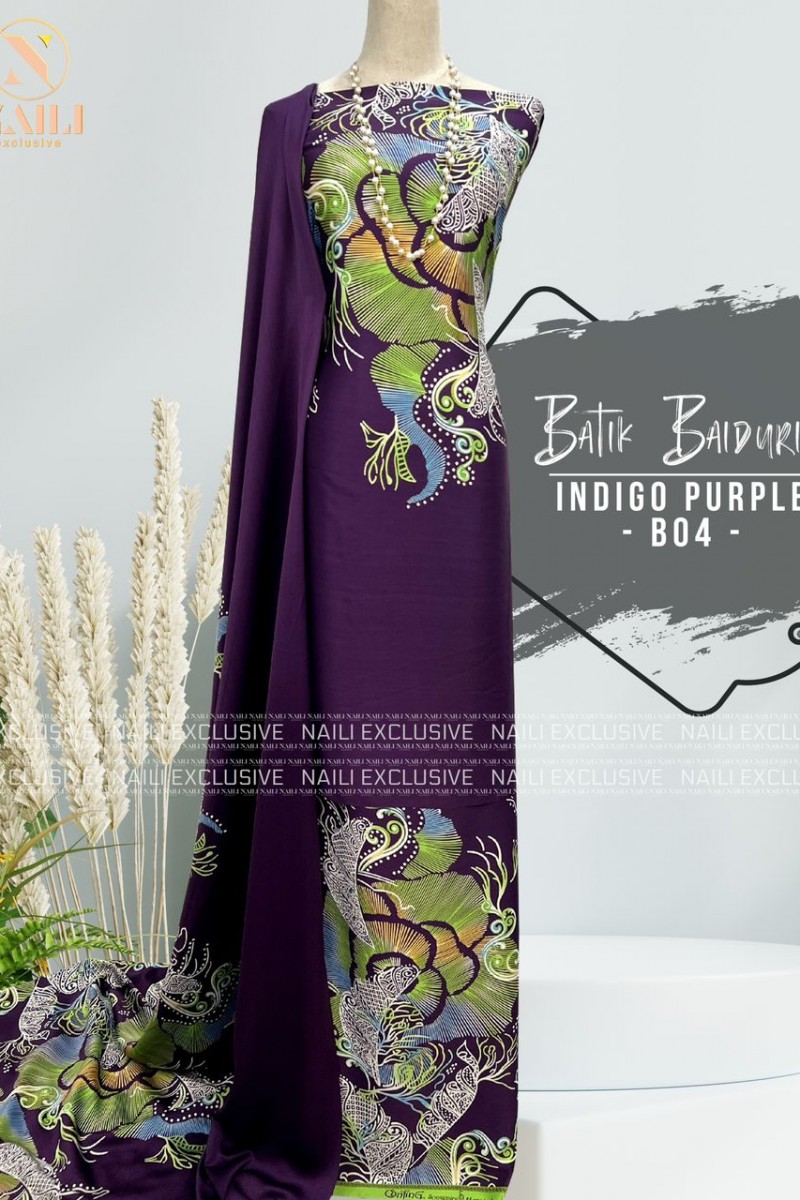 Batik Baiduri – B04 (Indigo Purple)