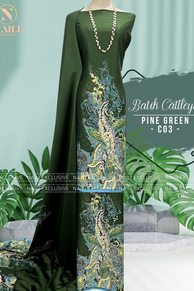 Batik Cattleya – C03 (Pine Green)