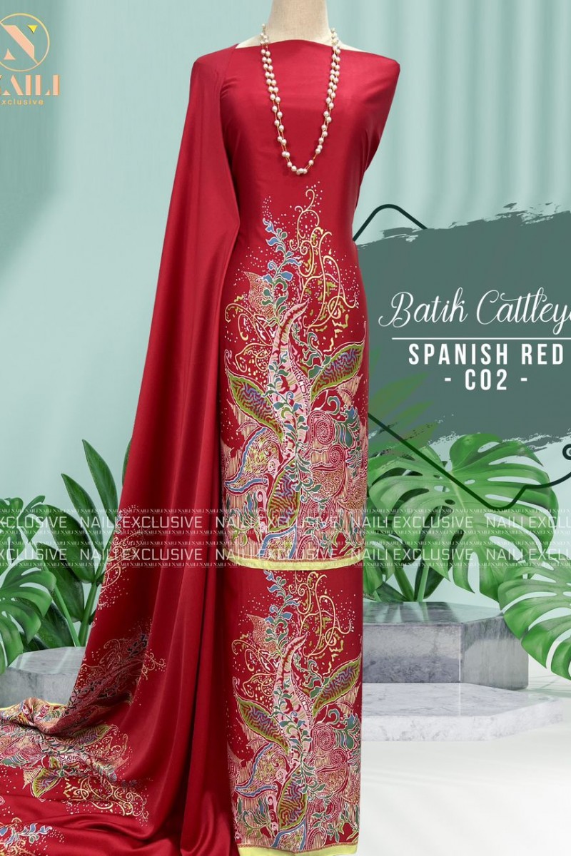 Batik Cattleya – C02 (Spanish Red)