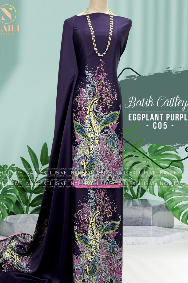 Batik Cattleya – C05 (Eggplant Purple)