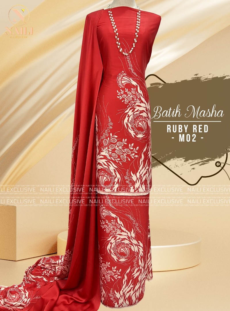 Batik Masha – M02 [Ruby Red]