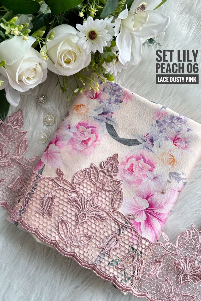 Set Lily Peach 06 – Lace Dusty Pink