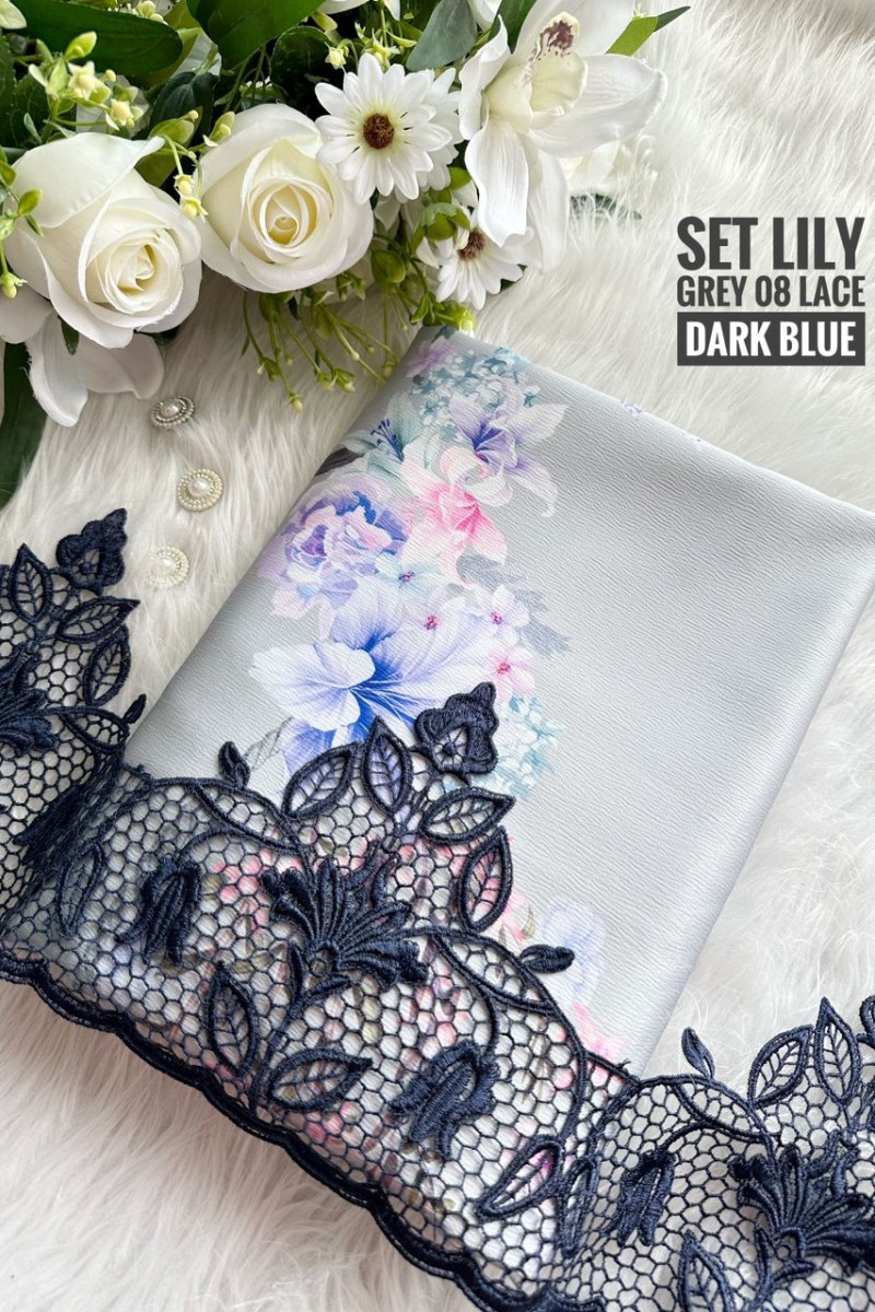 Set Lily Grey 08 – Lace Dark Blue