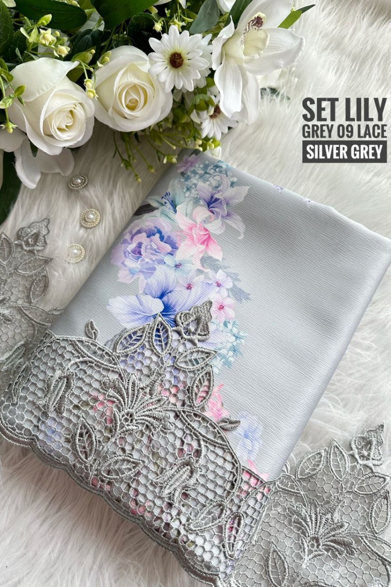 Set Lily Grey 09 – Lace Silver Grey