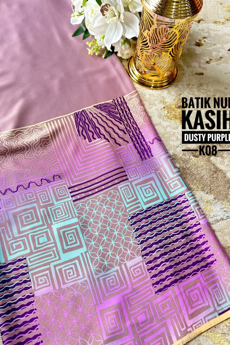Batik Nur Kasih K08 [Dusty Purple]