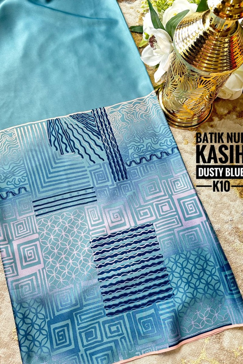 Batik Nur Kasih K10 [Dusty Blue]