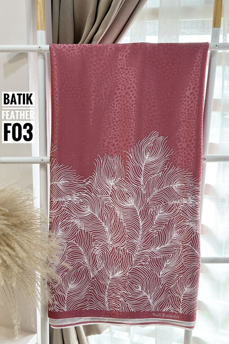 Batik Feather – F03 [Orange Burn]