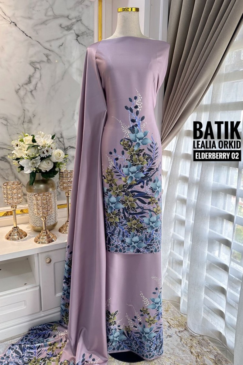 Batik Lealia Orkid – 02 [ElderBerry]