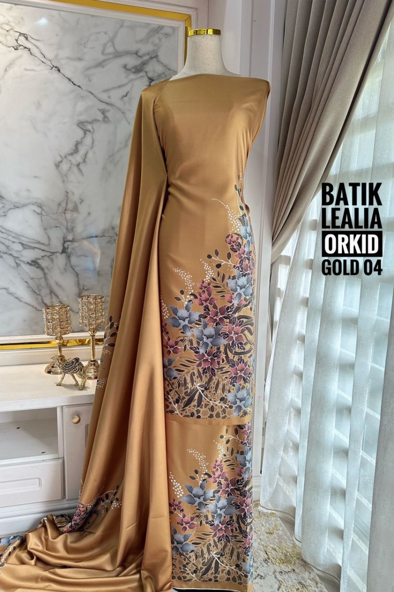 Batik Lealia Orkid – 04 [Gold]