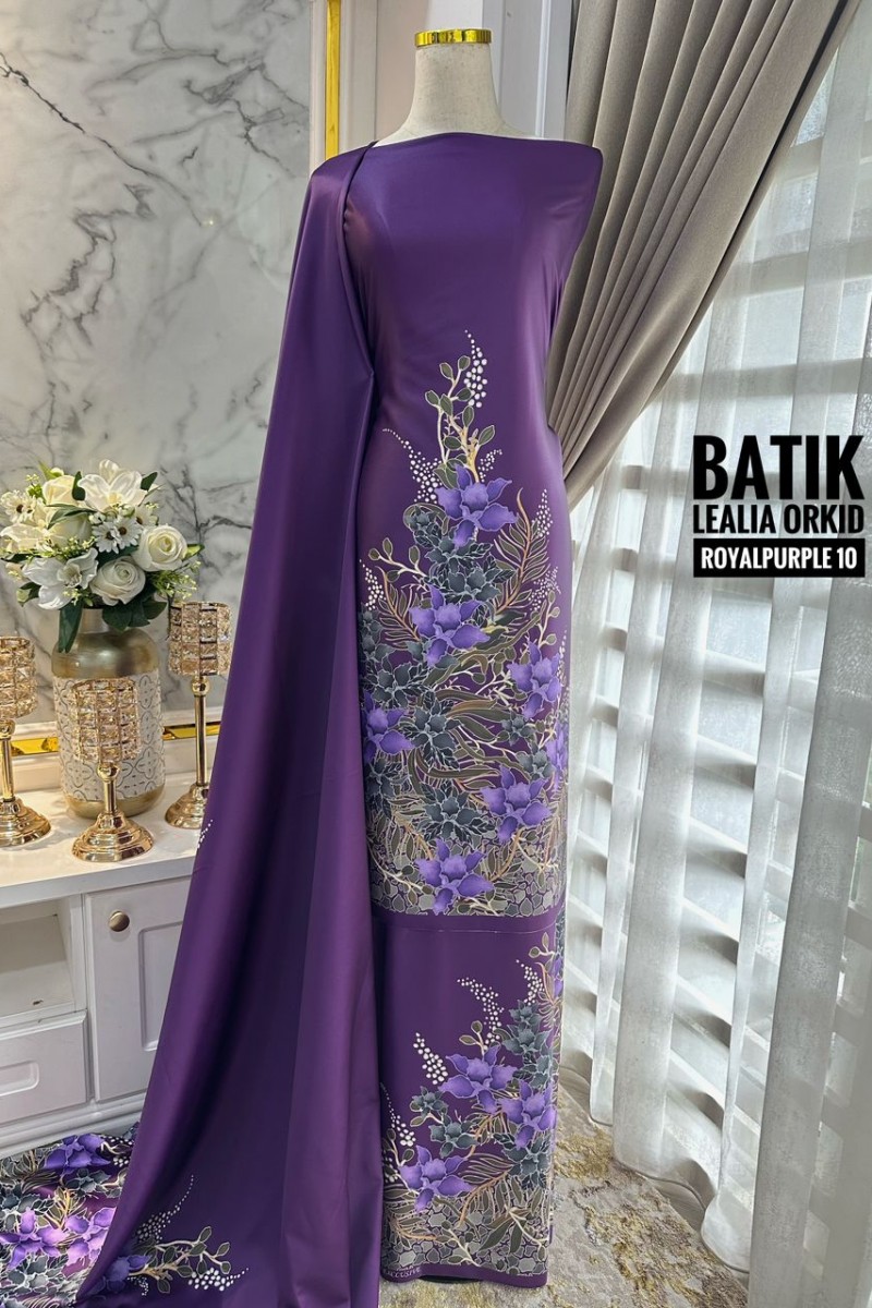 Batik Lealia Orkid – 10 [Royal Purple]