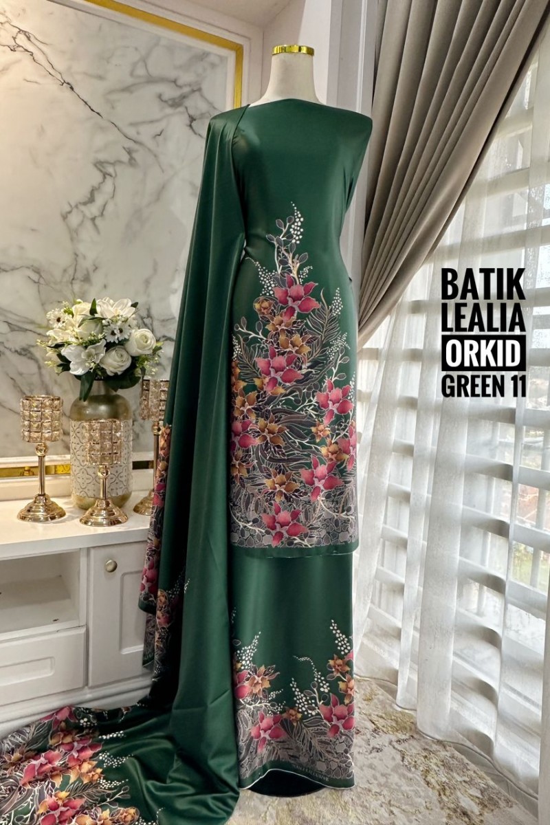 Batik Lealia Orkid – 11 [Green]