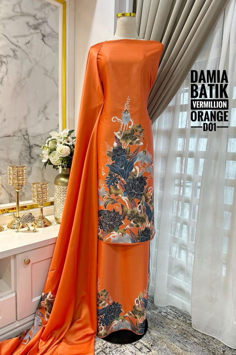 Batik Damia – D01 [Vermillion Orange]