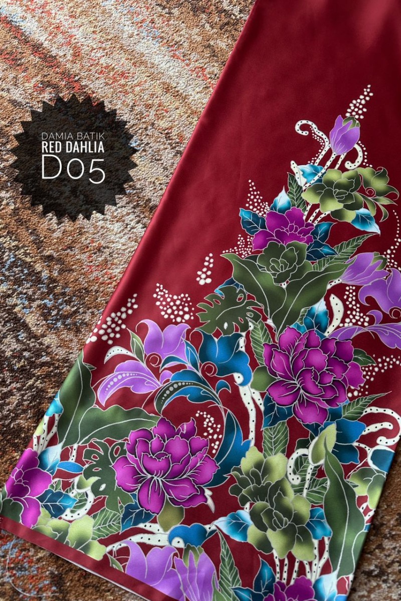 Batik Damia – D05 [Red Dahlia]