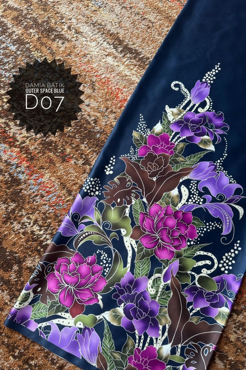 Batik Damia – D07 [Outer Space Blue]