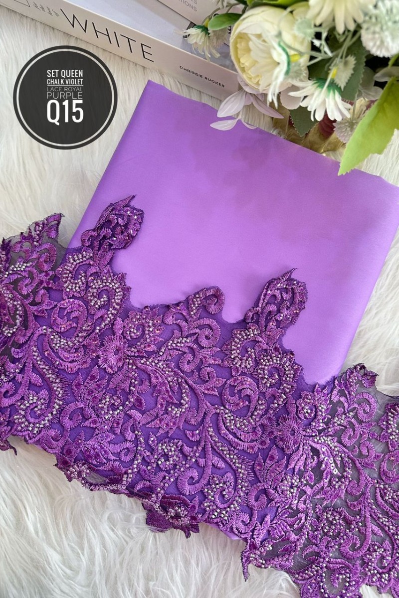 Q15 – Chalk Violet + Lace Royal Purple